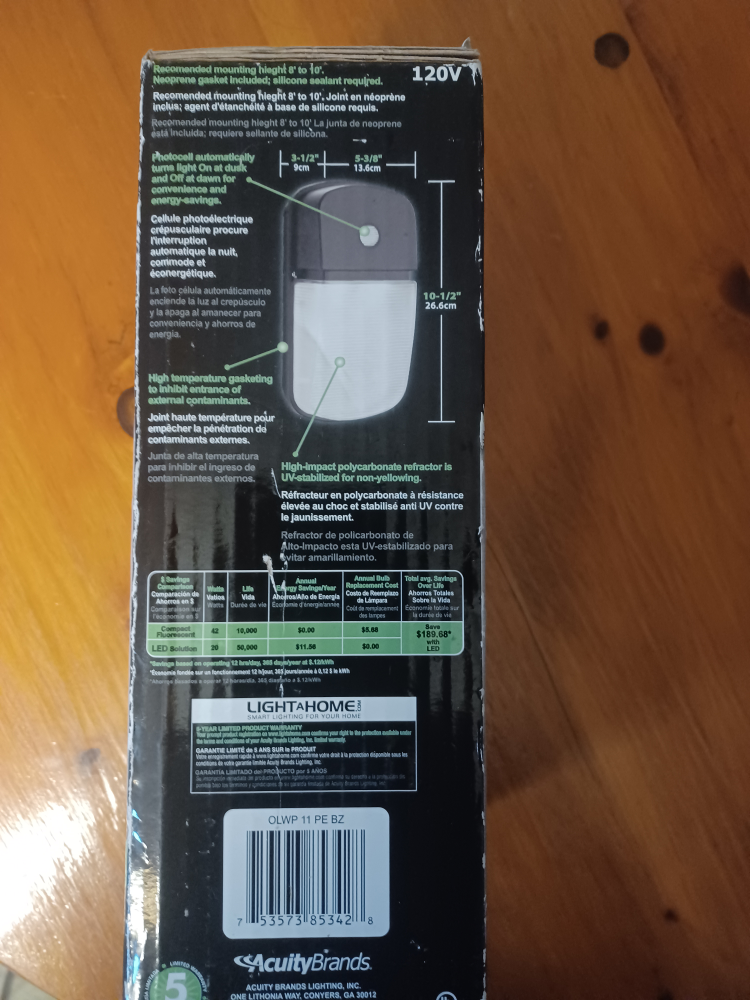 Lithonia Lighting  20w LED Security Light image indicator(2)