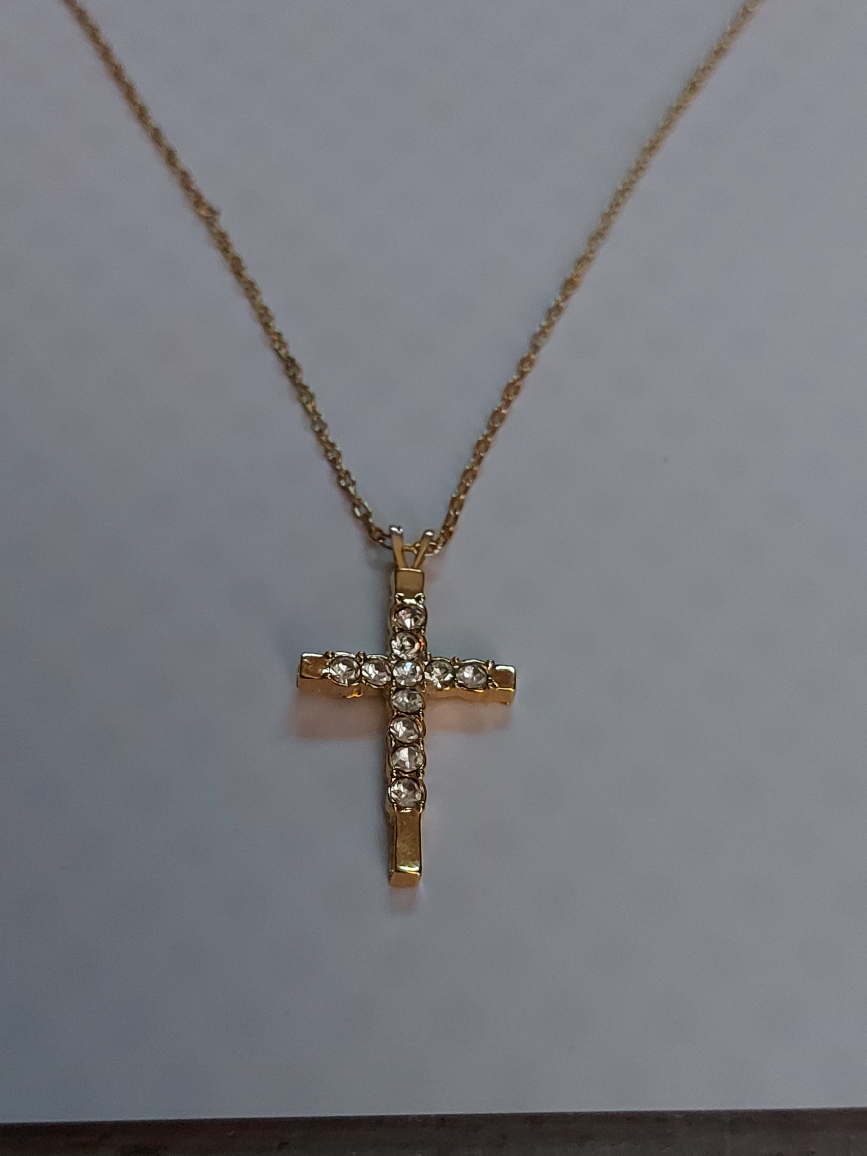 Cross Necklace and Stud Earring Set - photo 4