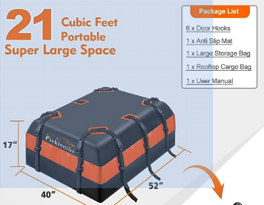 car rooftop cargo bag  - photo 3