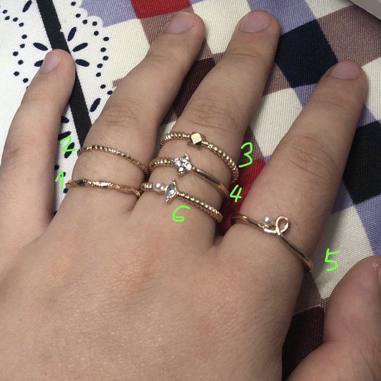Cute Zircon Rings - $2.00/one or $10.00/all 6 - photo 3
