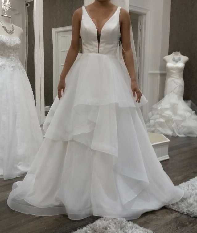 Mikaella satin and organza wedding dress image indicator(5)