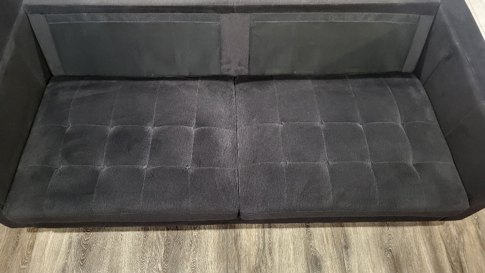 2 Seat Black Couch - photo 3