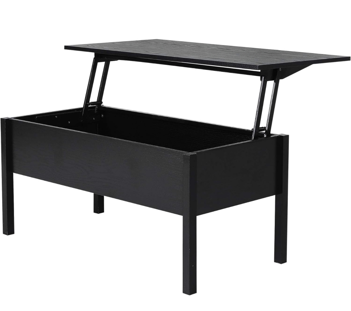 Lift top coffee table-Black