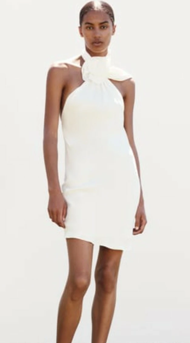 Short Satin Effect Dress