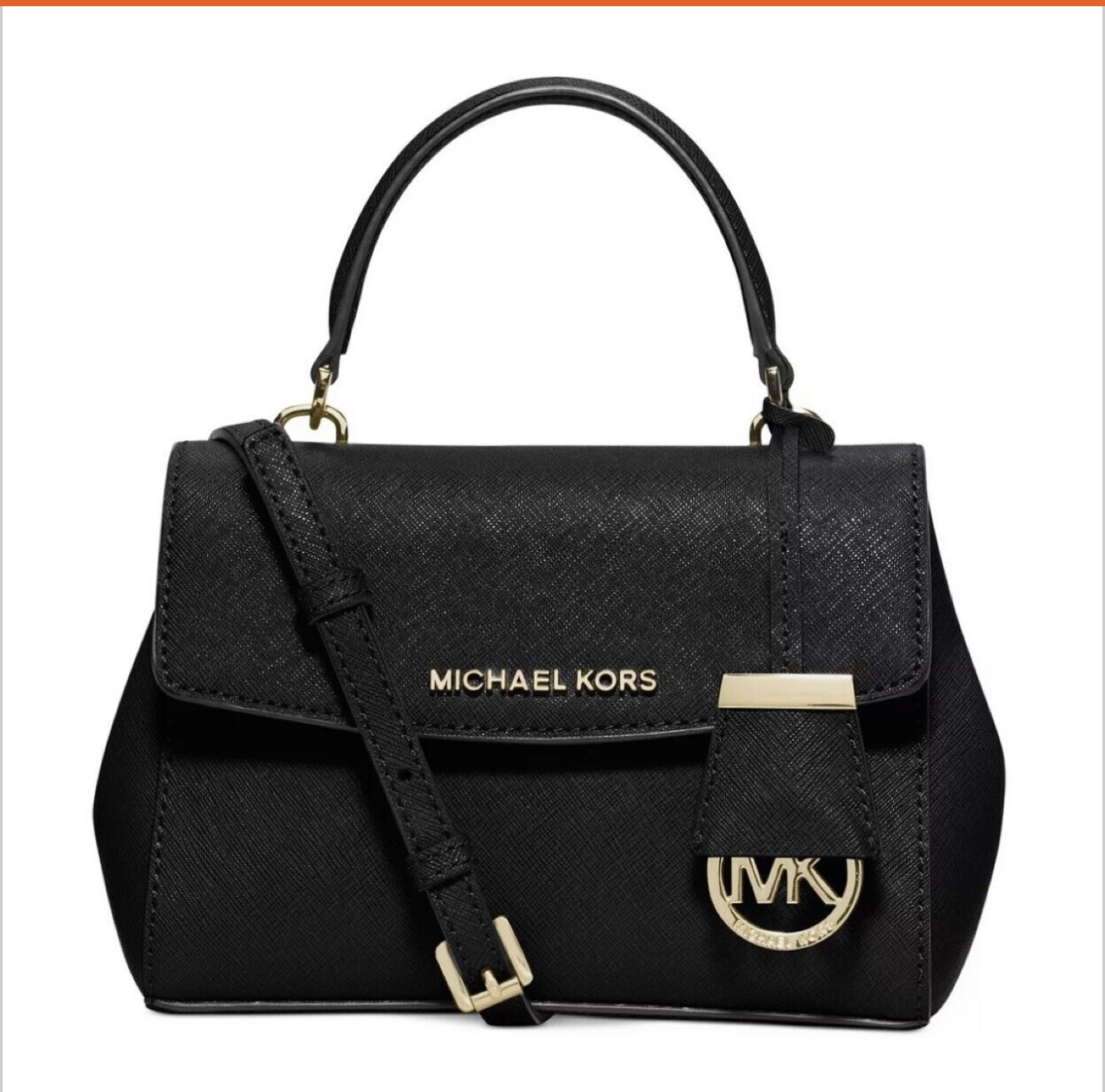 Michael Kors Ava Mini Leather Bag Black Color