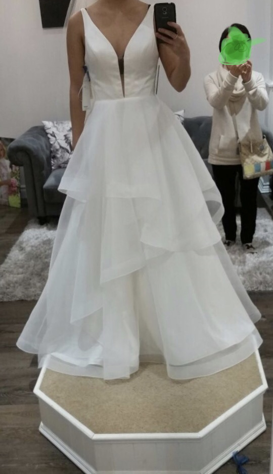 Mikaella satin and organza wedding dress image indicator(4)