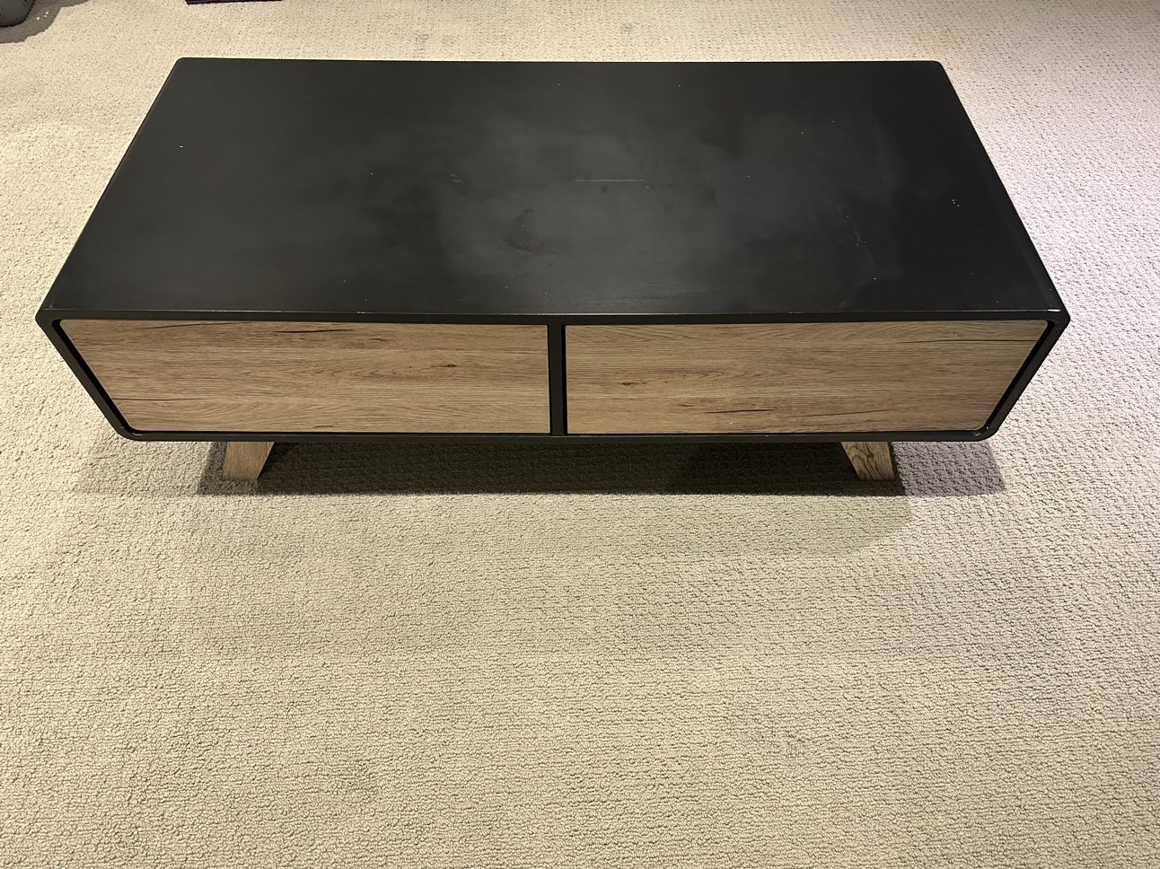 Alhena Modern Coffee Table, Black for sale