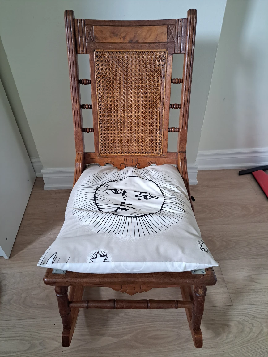 wooden rocking chair