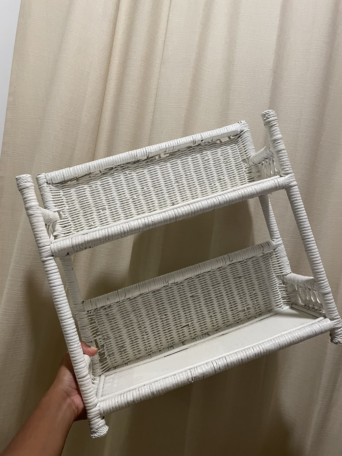 Small Wicker Shelf Unit thumbnail