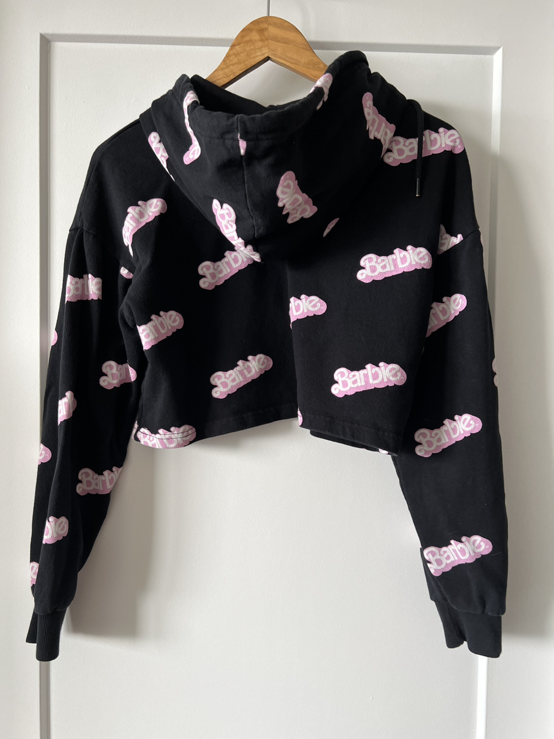 Barbie Black Crop Top Hoodie - photo 2