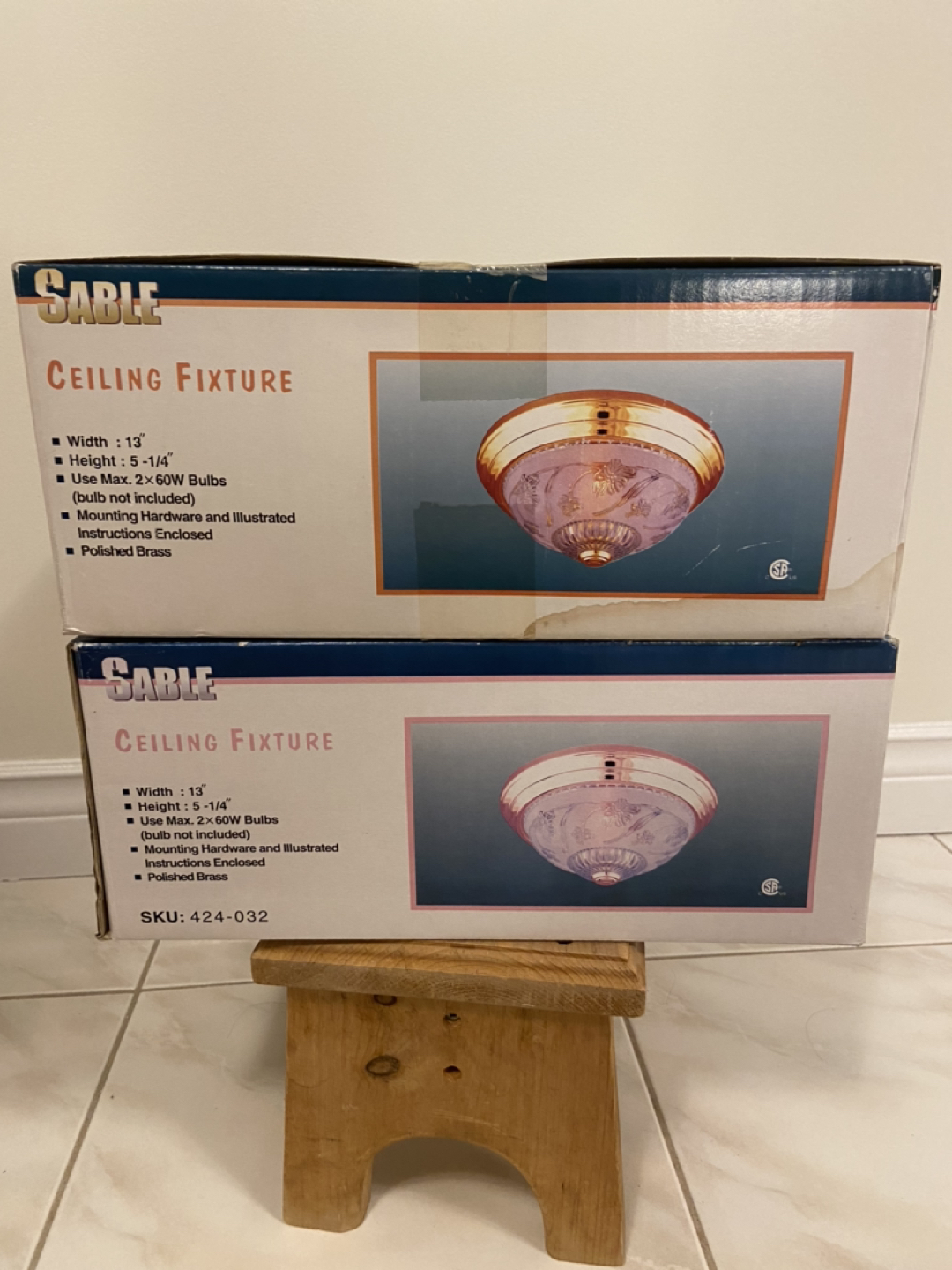 Brand New Sable Ceiling Fixture x2 image indicator(3)