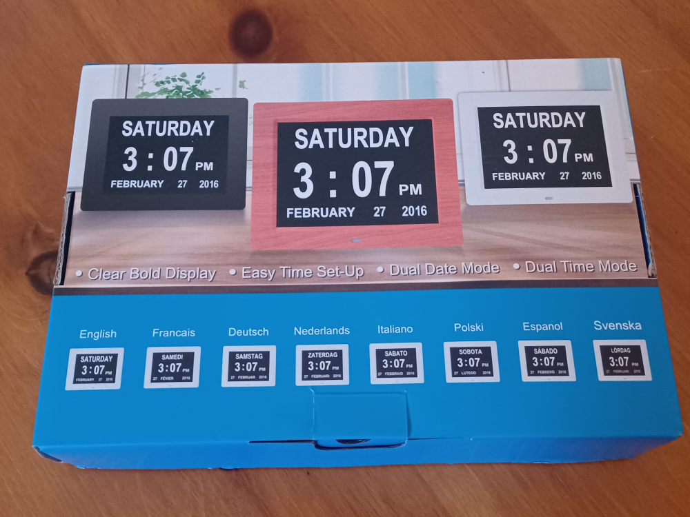 8"  LED Wall Digital Clock image indicator(2)