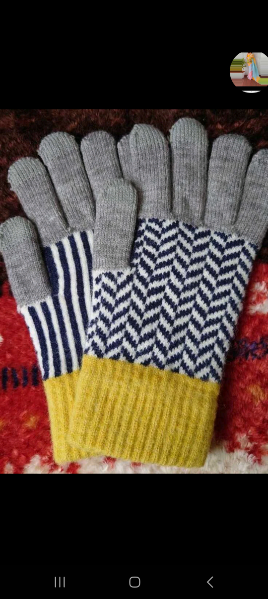 Herringbone Pattern Gloves image indicator(2)