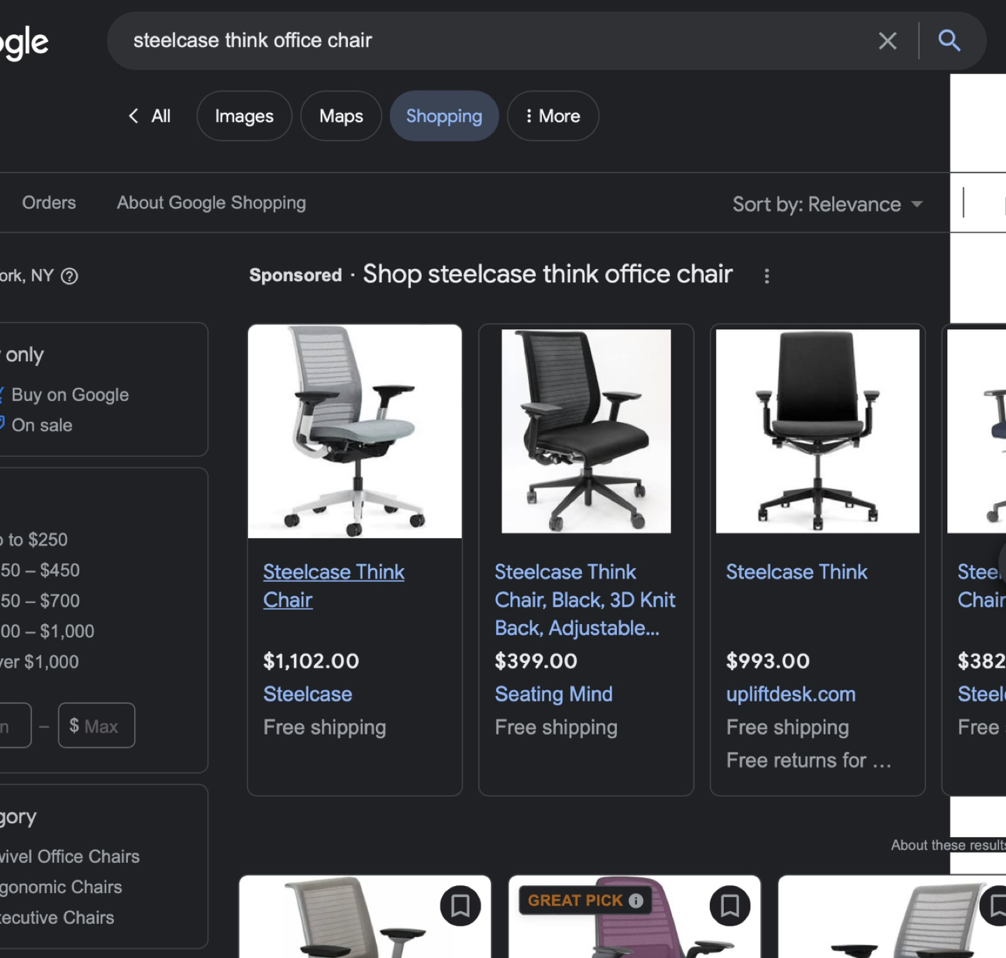 Steelcase THINK Office Chairs - photo 4