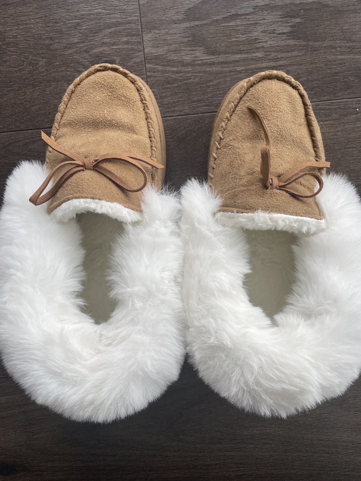 Faux fur lining slip on shoes - photo 2