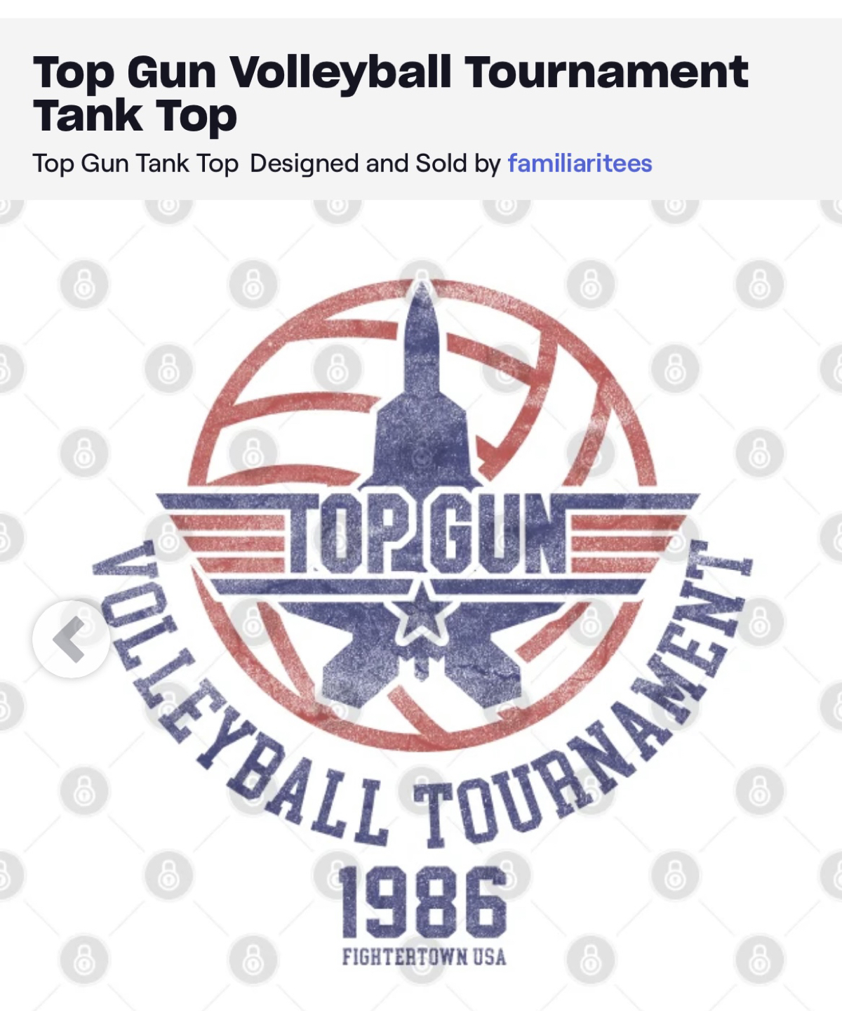 ** Brand New** Top Gun Tank Top L (unisex) image indicator(3)