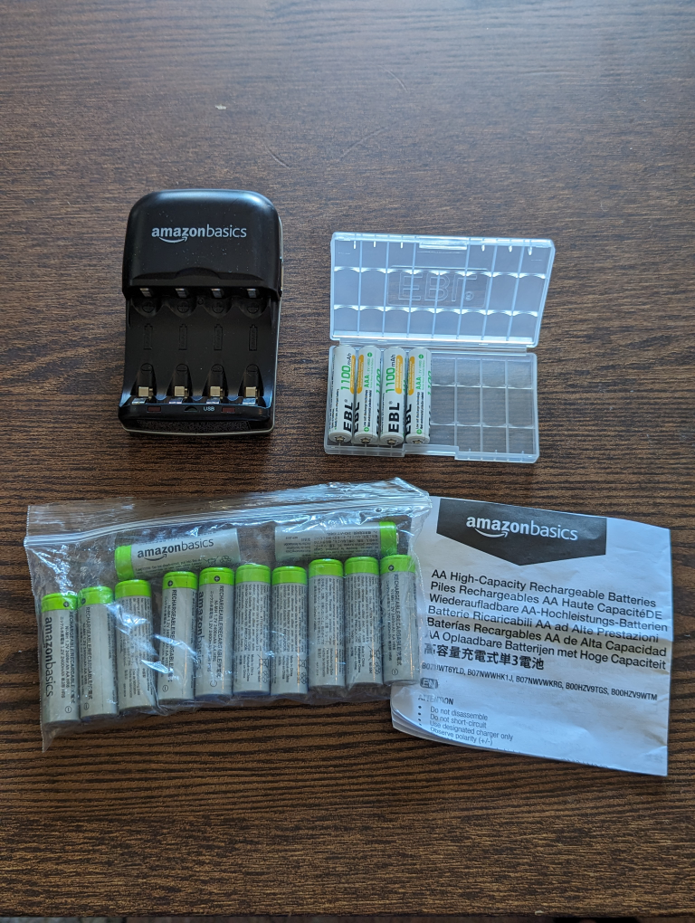 Rechargeable batteries and charger thumbnail