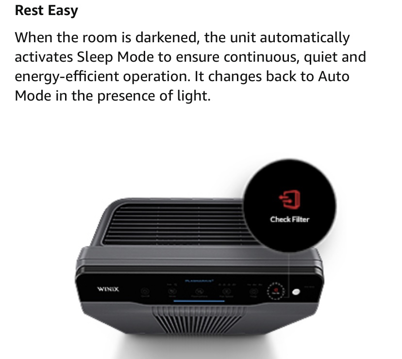 Winix Air Purifier image indicator(8)