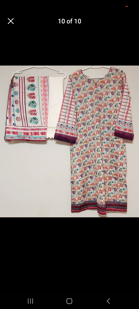 Pakistani Ladies Lawn Suits 3 Pieces Original Lakhani Large Size image indicator(10)