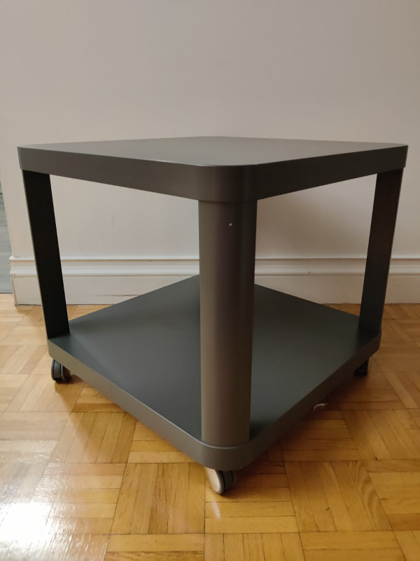 IKEA - TINGBY Side table on casters, gray, 50x50 cm - photo 2