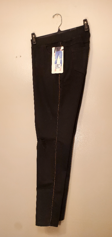 🔥NWOT JVINI Jeggings Black US Large - photo 3