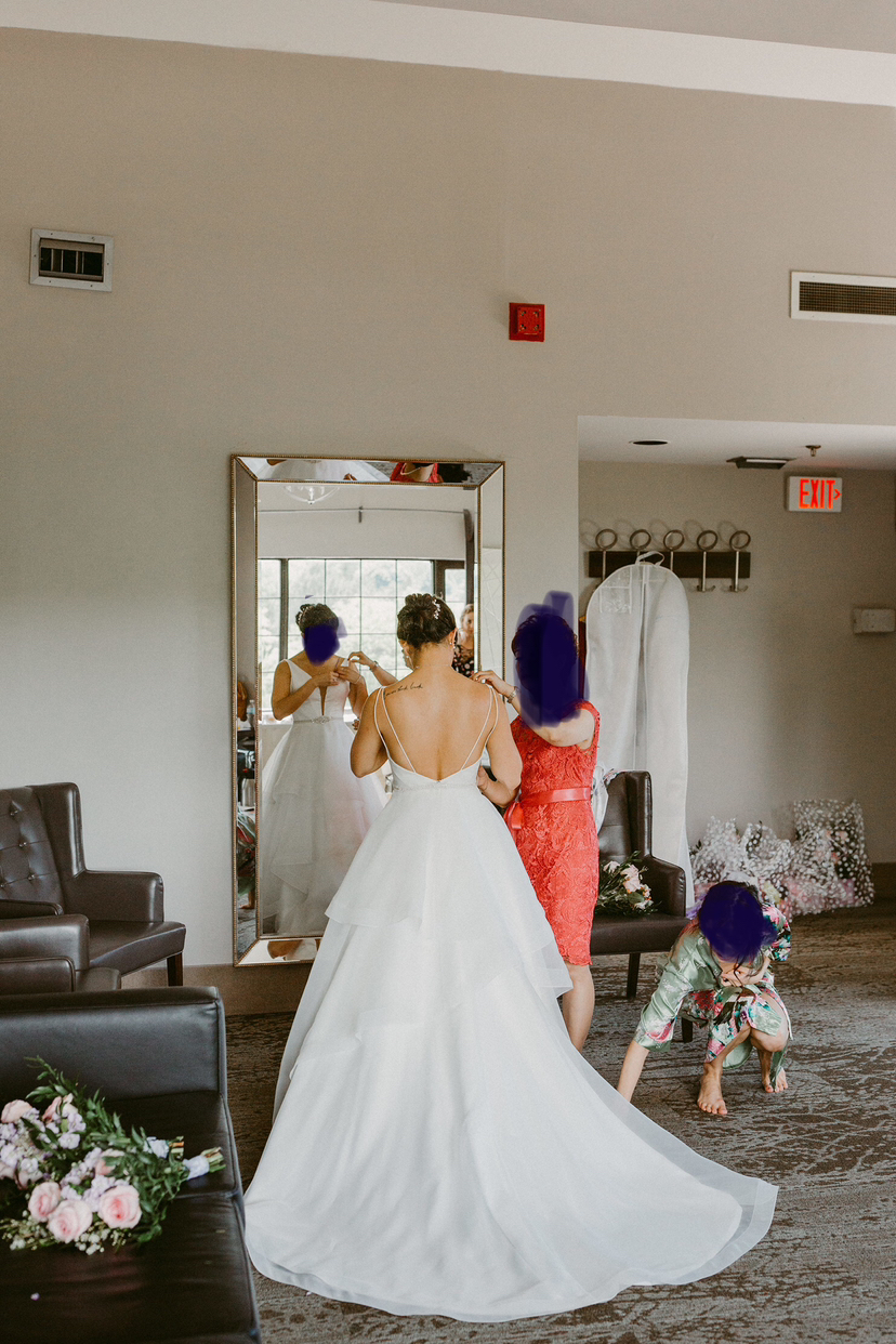 Mikaella satin and organza wedding dress image indicator(9)