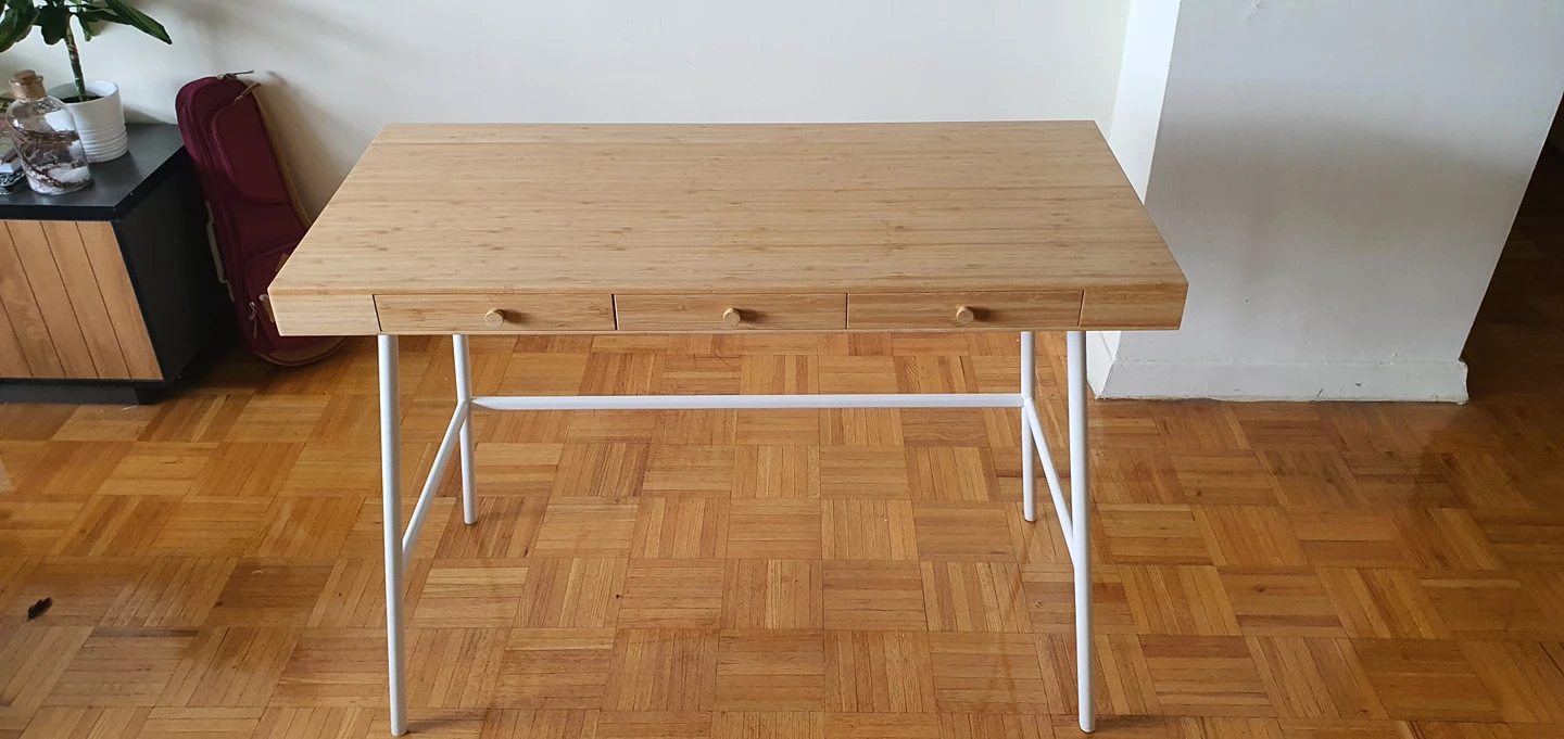LILLÅSEN Desk, bamboo, 102x49 cm (40 1/8x19 1/4 ")