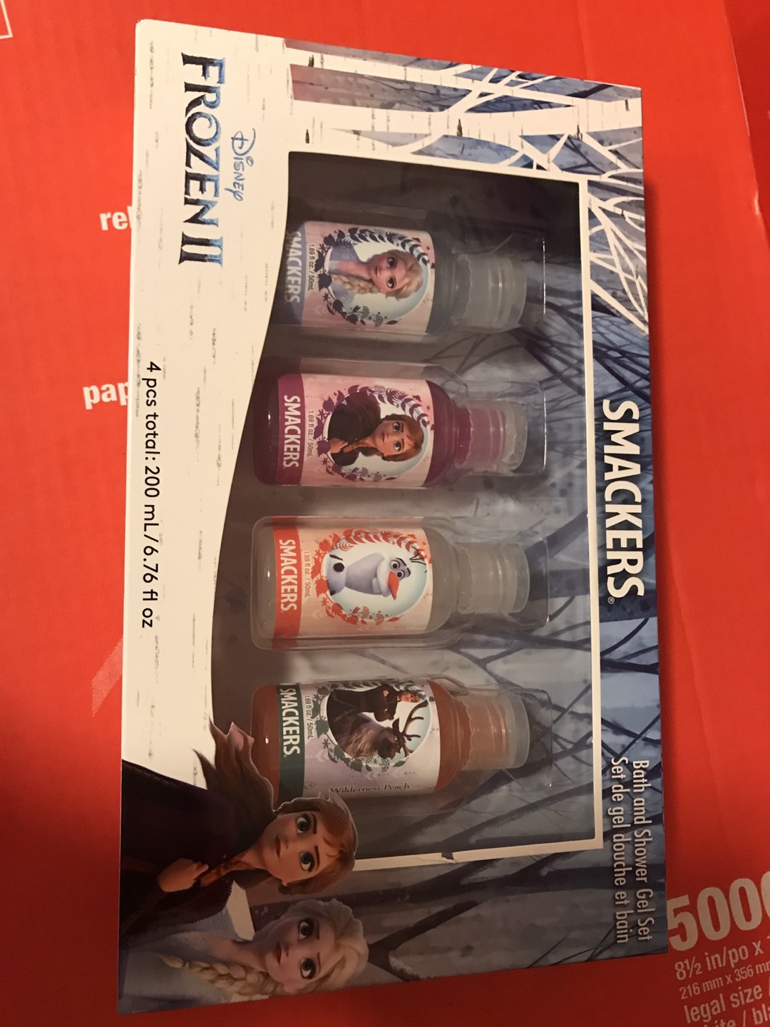 Frozen bath and shower gel