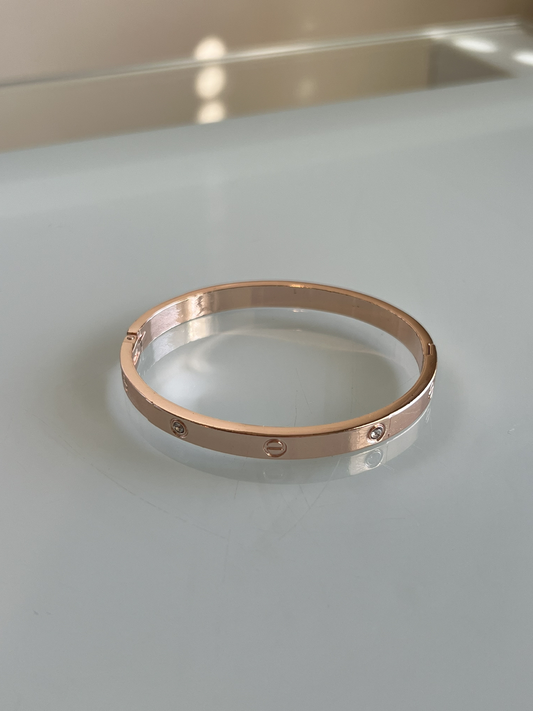 Cartier Love Bracelet Dupe with polishing cloth thumbnail