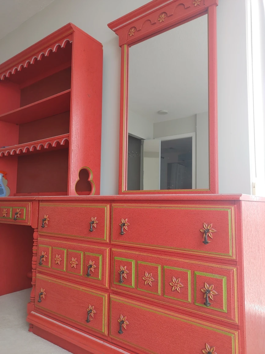 antique dresser+desk set - photo 2