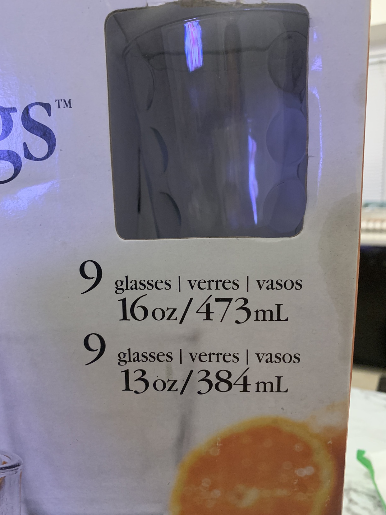 18 pc glass set tall and short - photo 2
