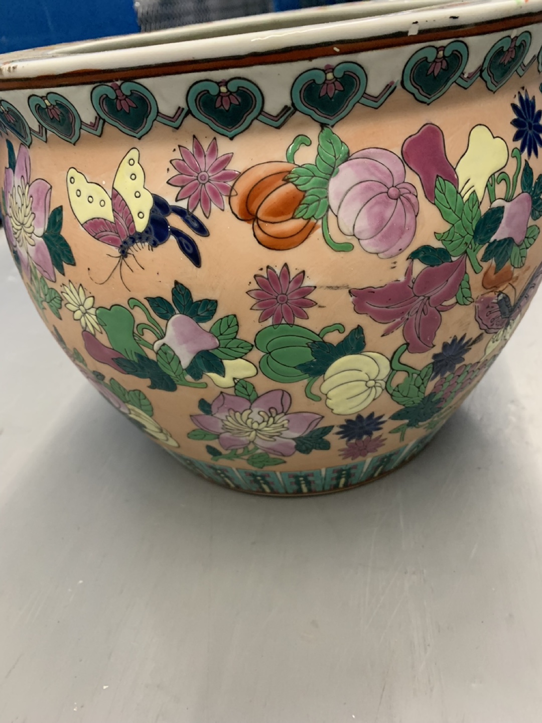 Porcelain Floral Print Pot - photo 2
