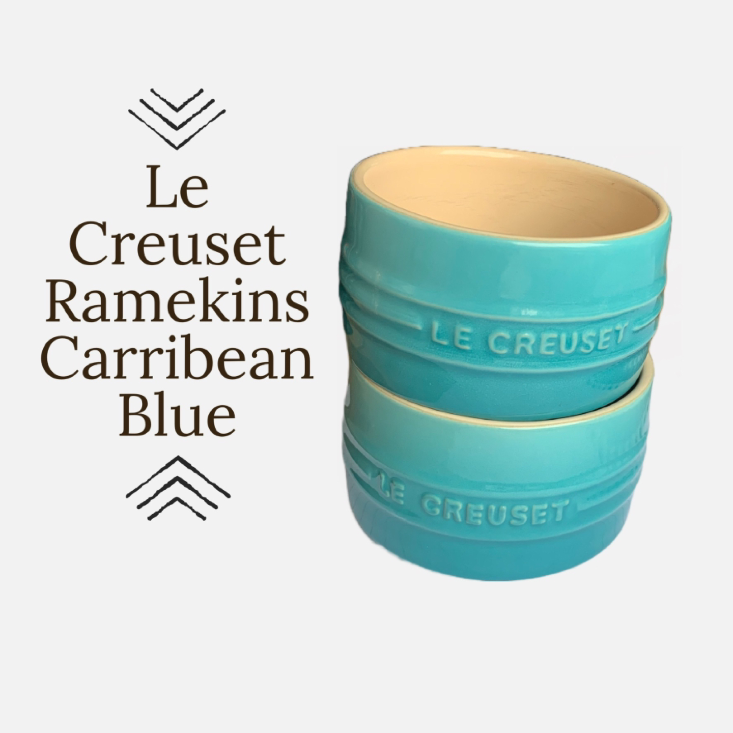 Le Creuset Ramekins x2 Carribean Blue thumbnail