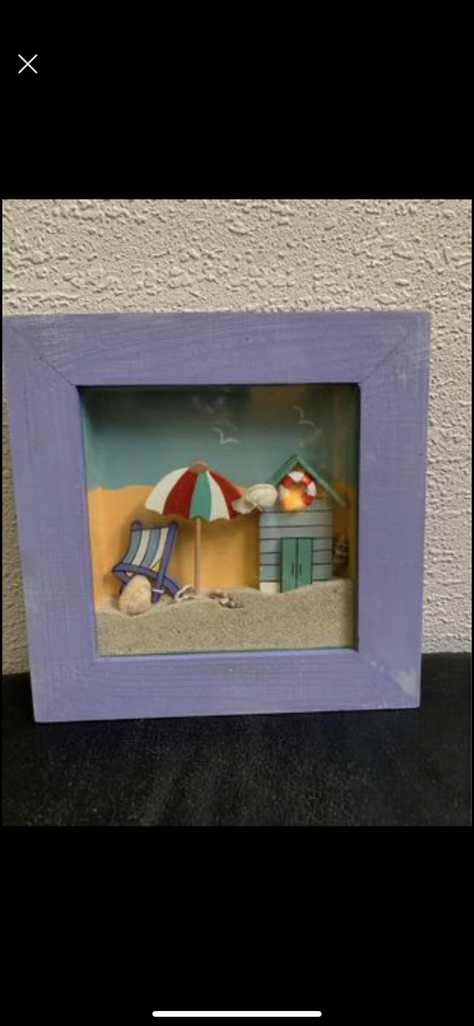 2 Wooden wall decor with real sand inside - photo 2
