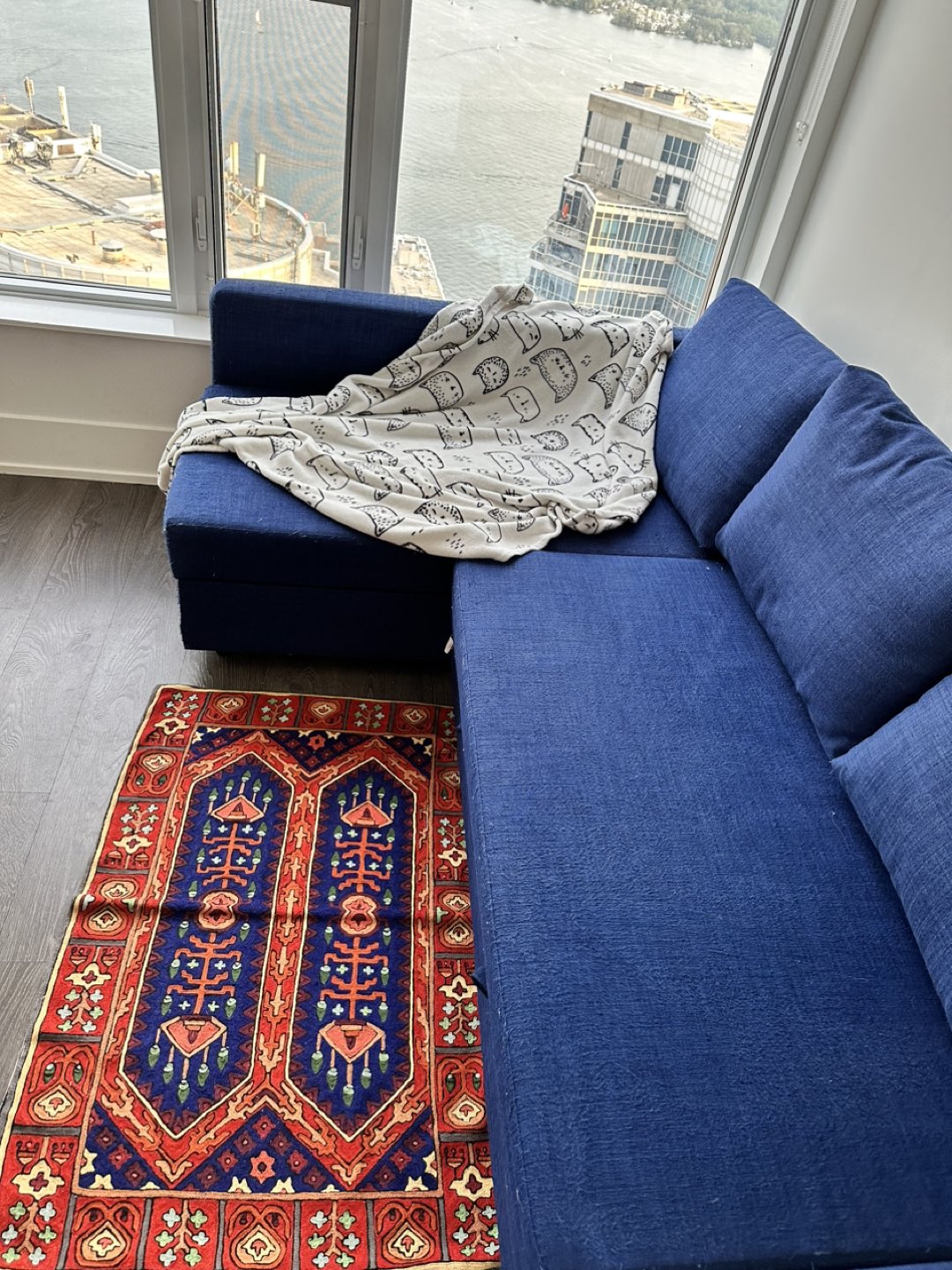 IKEA friheten blue couch - photo 4