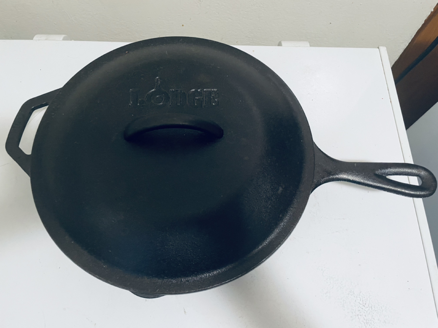 Lodge large pan with lid