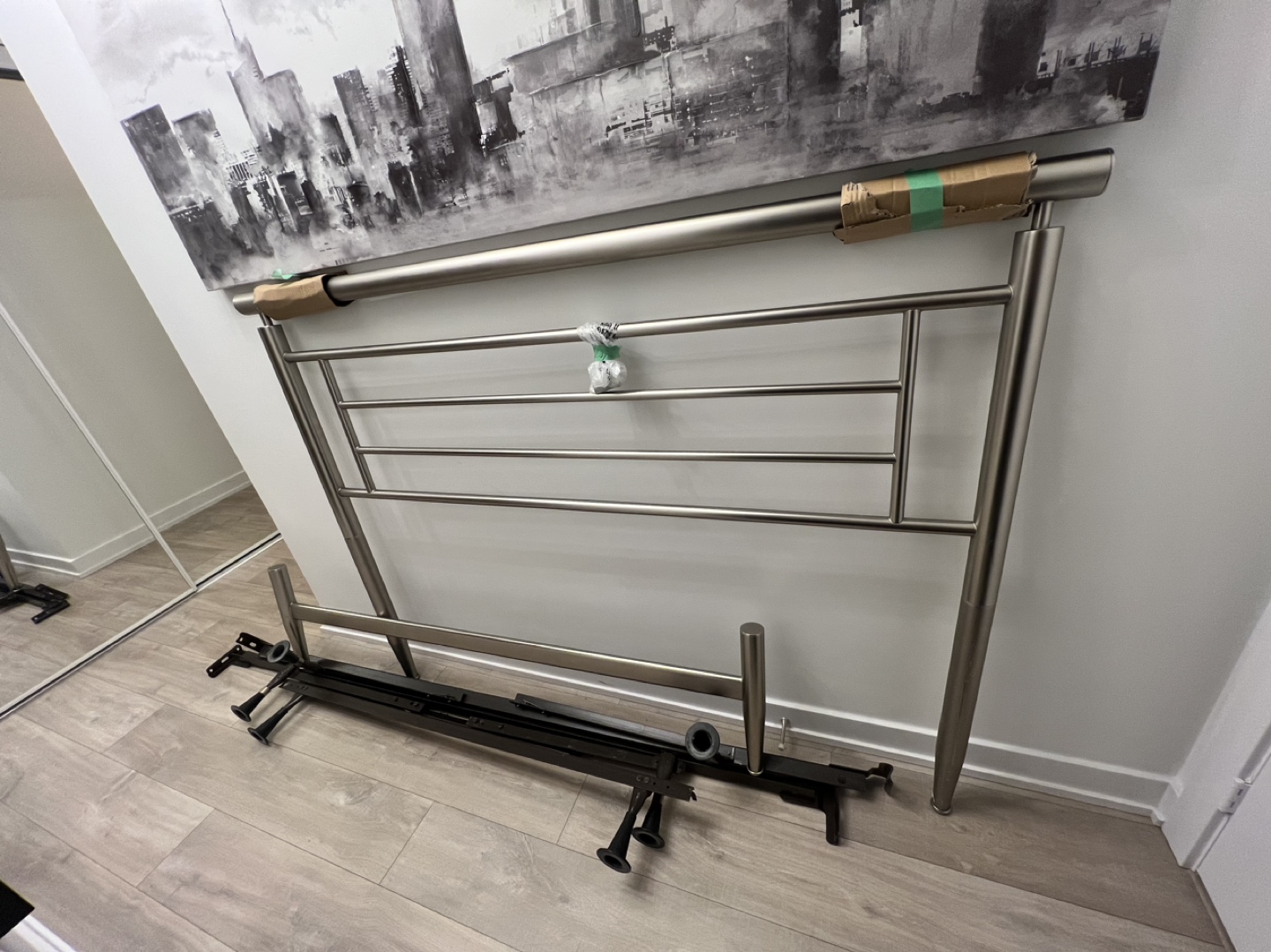 QUEEN BED Frame, Headboard and Bottomboard