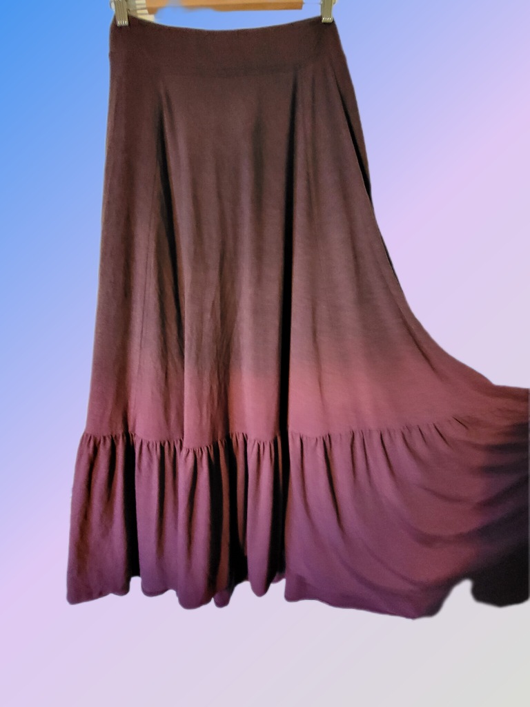 NWT TORRID Maxi skirt dyed purple shades Size 14-16 - photo 2