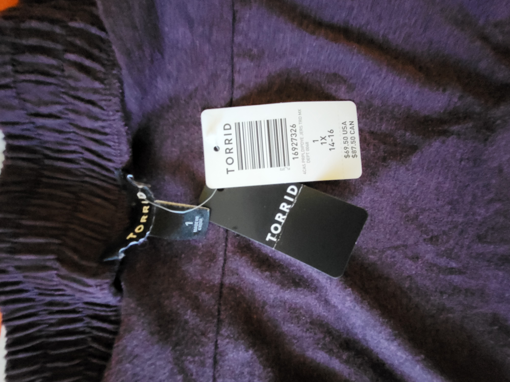 NWT TORRID Maxi skirt dyed purple shades Size 14-16 - photo 5