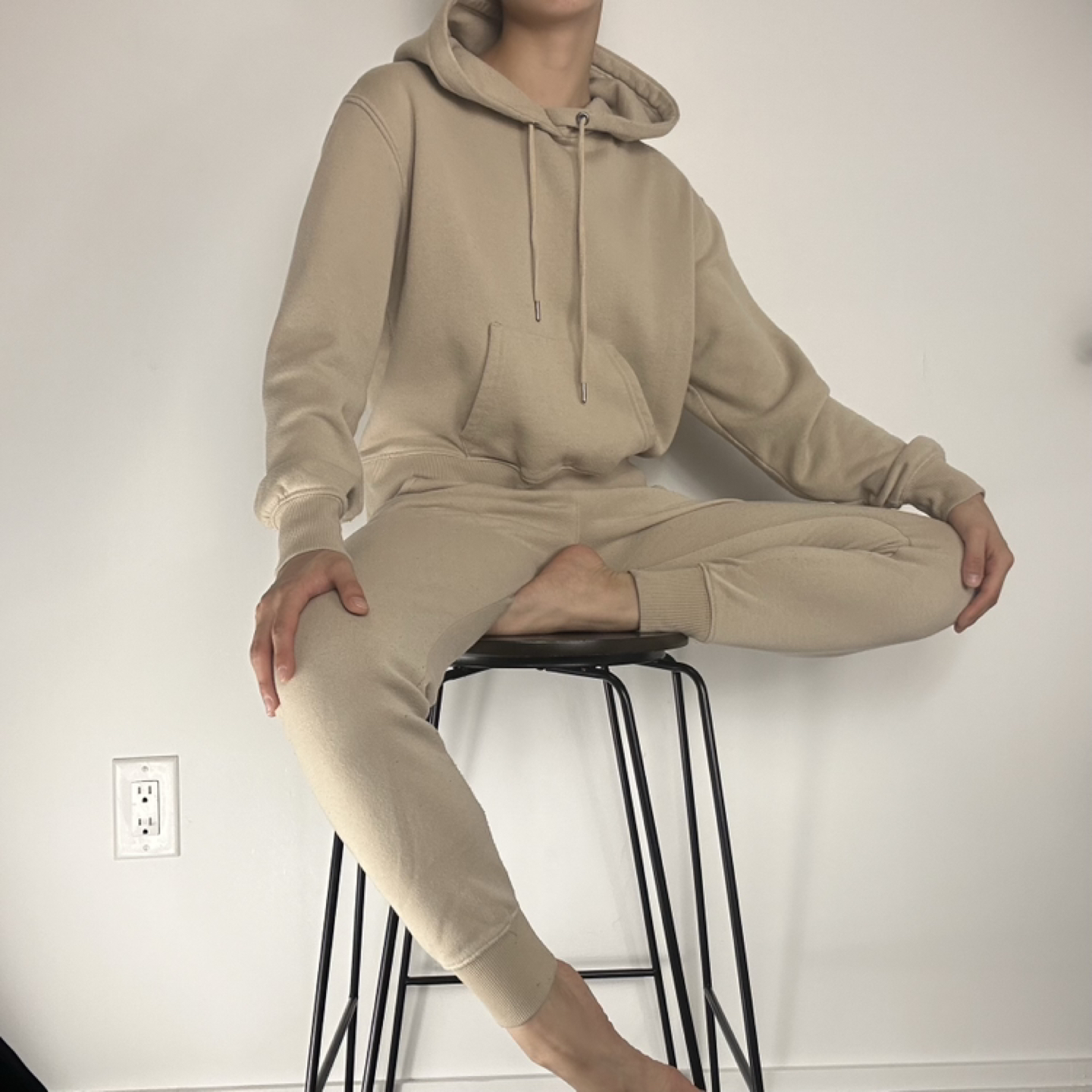 Beige Sweat Set