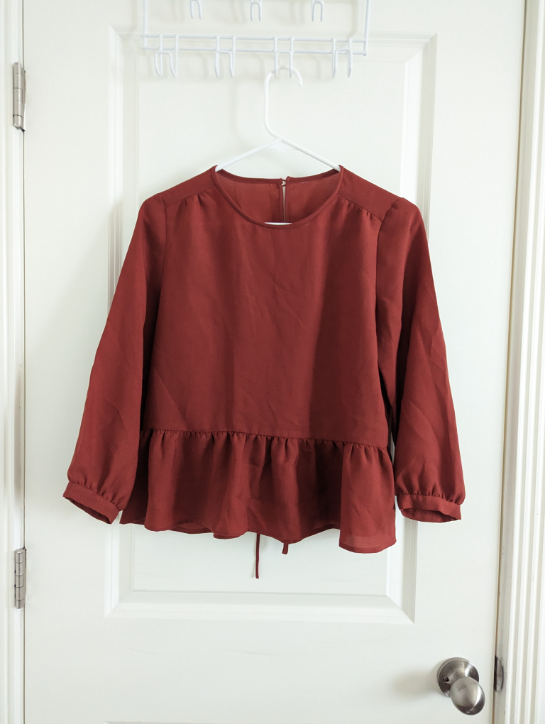 Dark red blouse thumbnail