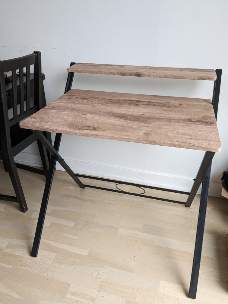 Wood office folding table
