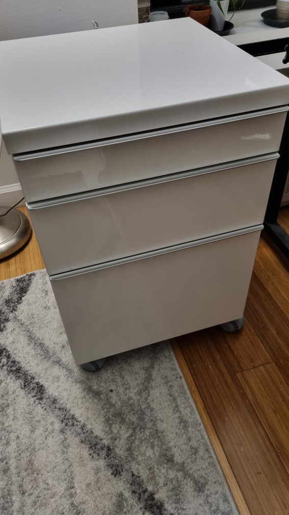 Until Aug 31st- Drawer Unit, 3 Drawers, White, Wheeled