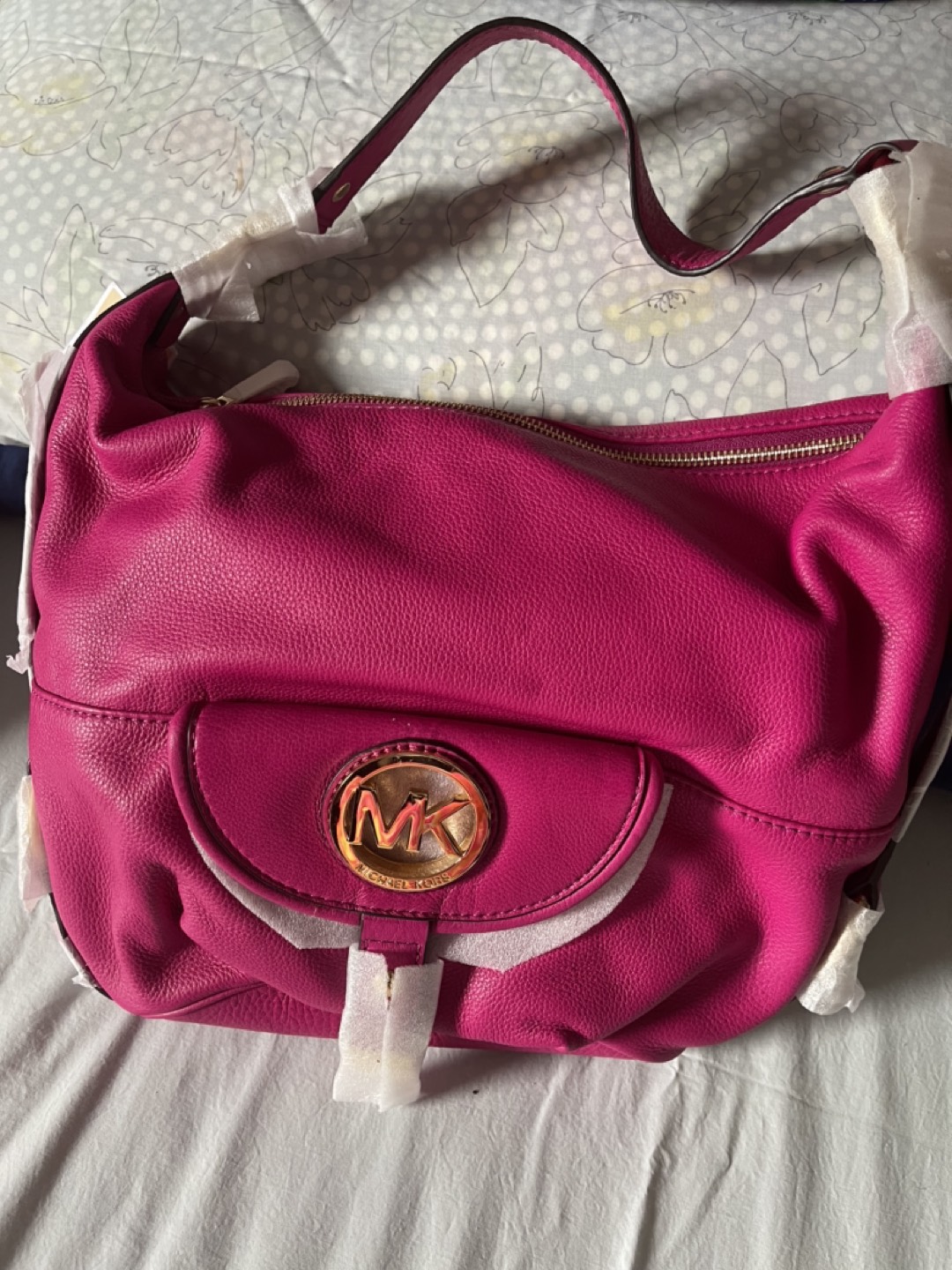 MK real leather bag