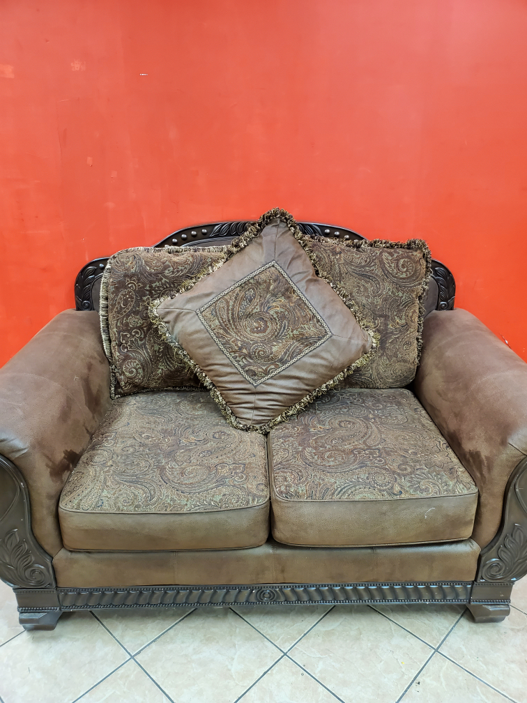 Leather sofa + coffee table (Set of 2) - photo 4