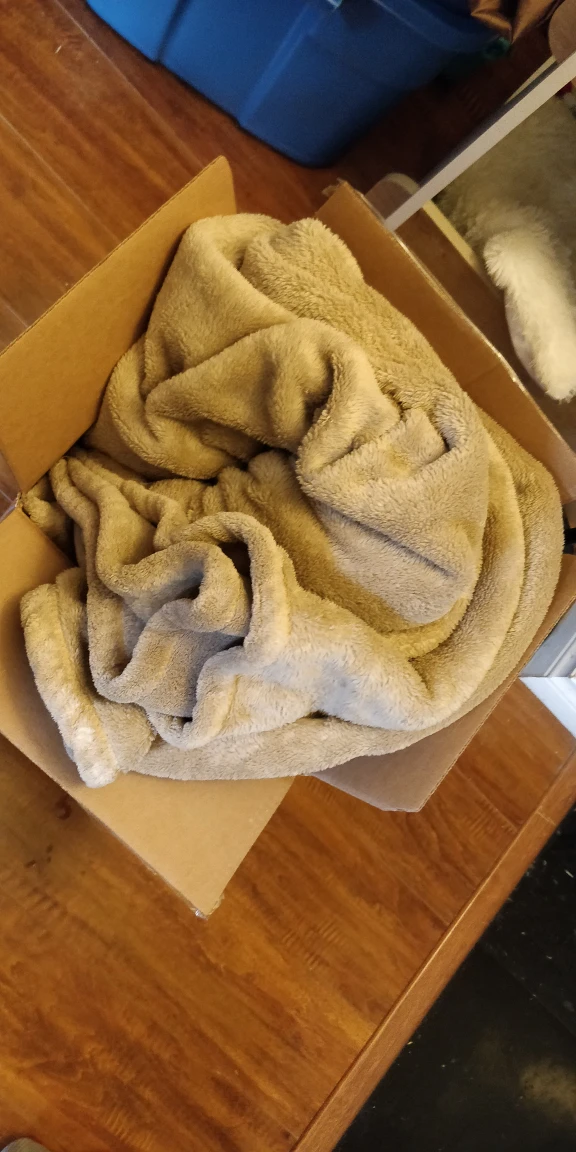 #freecycle Large brown fleece blanket thumbnail