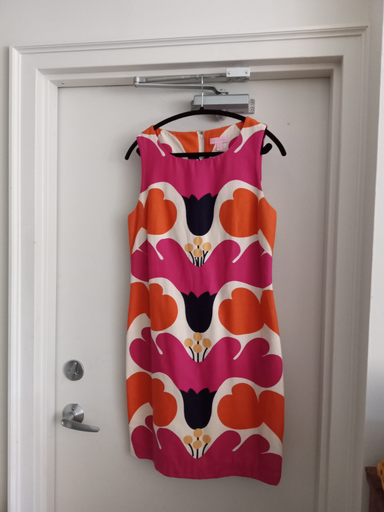 Bold Marimekko style summer dress