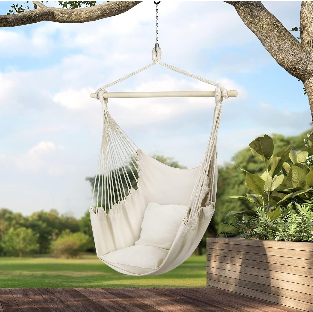Stylish Swing Chair - Fine Cotton Weave thumbnail