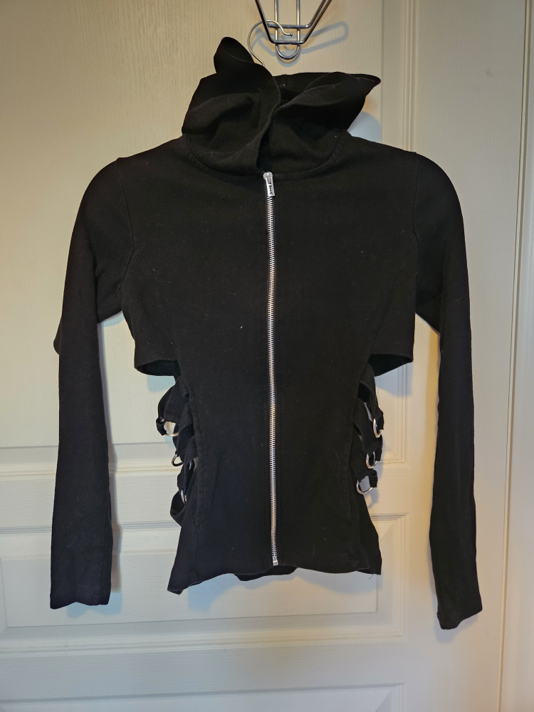 cutout hoodie