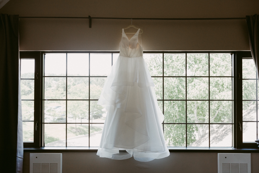 Mikaella satin and organza wedding dress image indicator(8)